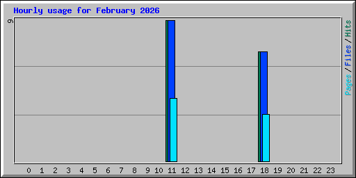 Hourly usage for February 2026